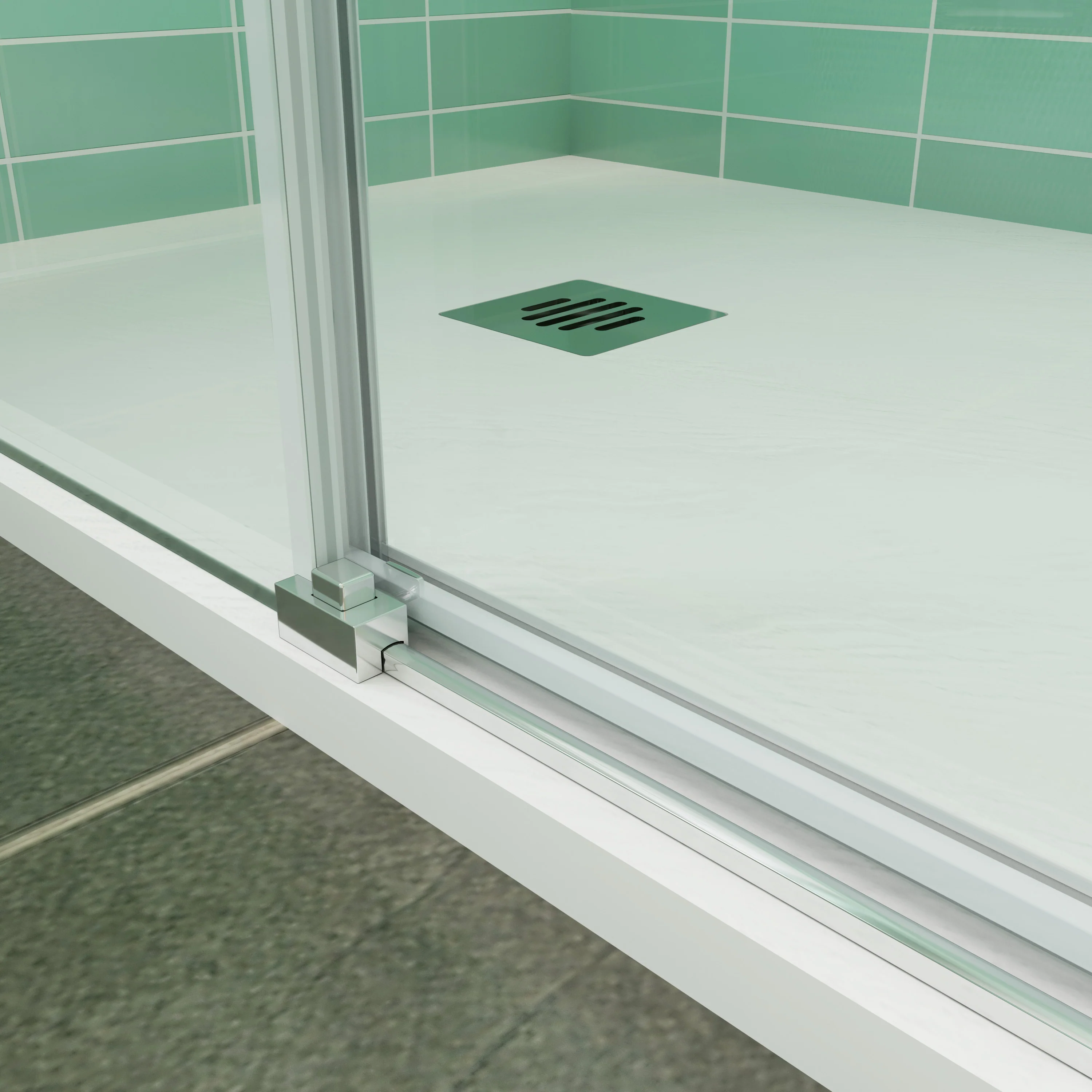 liquidacion 120x190CM MAMPARA DE DUCHA CORREDERA, CRISTAL TEMPLADO DE 6 MM CON TRATAMIENTO ANTICAL ESAYCLEAN, 1 FIJO +1 PUERTA CORREDERA - Image 3