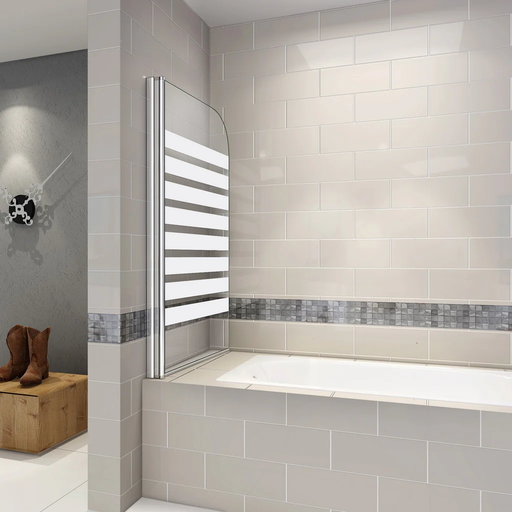 Panel/ pantalla baño 800x1400mm Easyclean Vidrio transparente 180 ° Pivot - Image 2