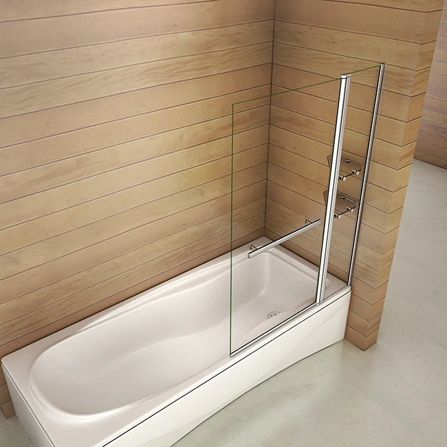 Bañera 2 piezas Mampara/ pantalla de ducha plegable vuelta 180 ° 100x140cm - Image 4