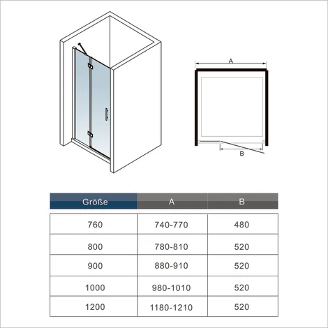 Mamparas Ducha Puerta vidrio 6mm Easyclean para Baño - Image 6