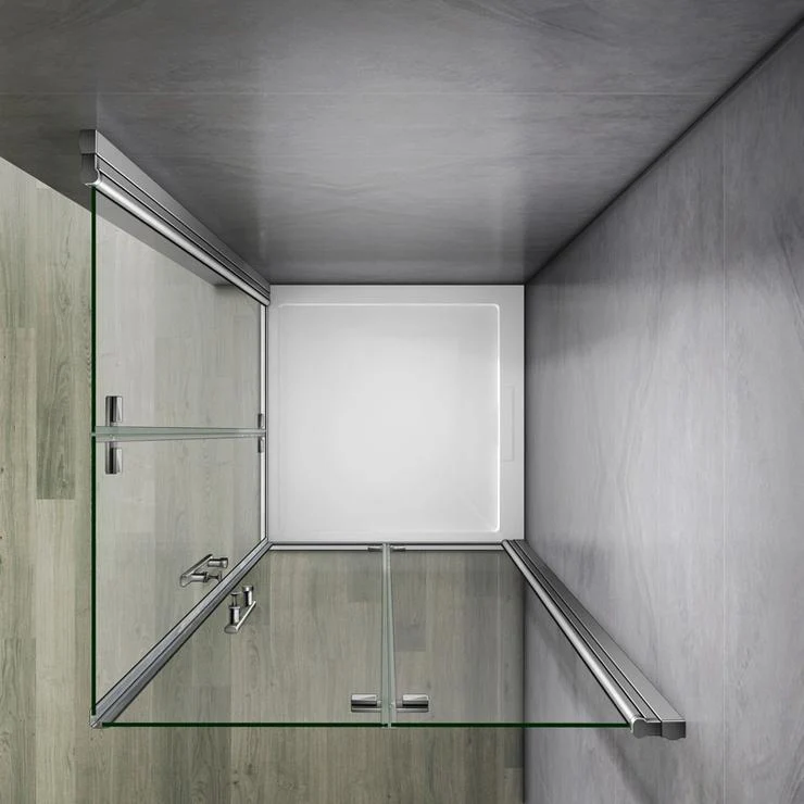 Mamparas Cabina de Ducha Puerta con Bisagra Plegable 6mm - Image 4