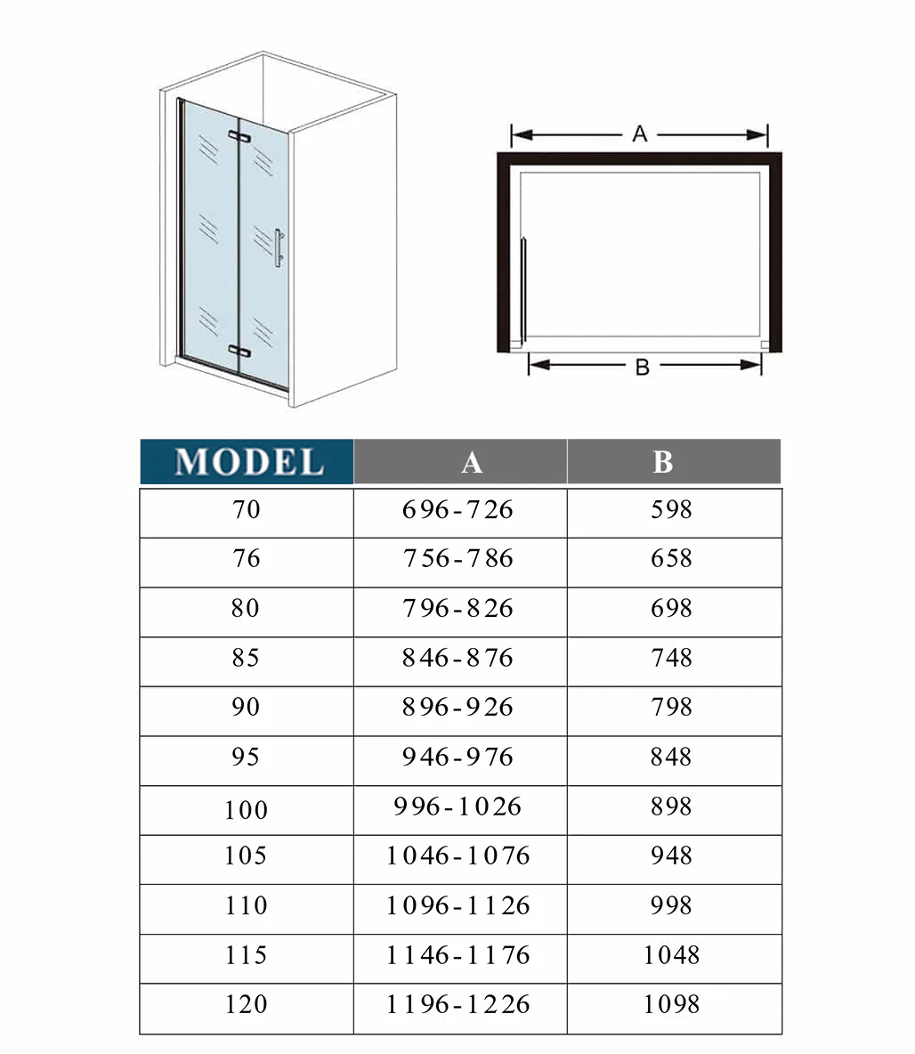 Mamparas de Ducha Puerta Plegable Cristal 6mm Antical - Image 7