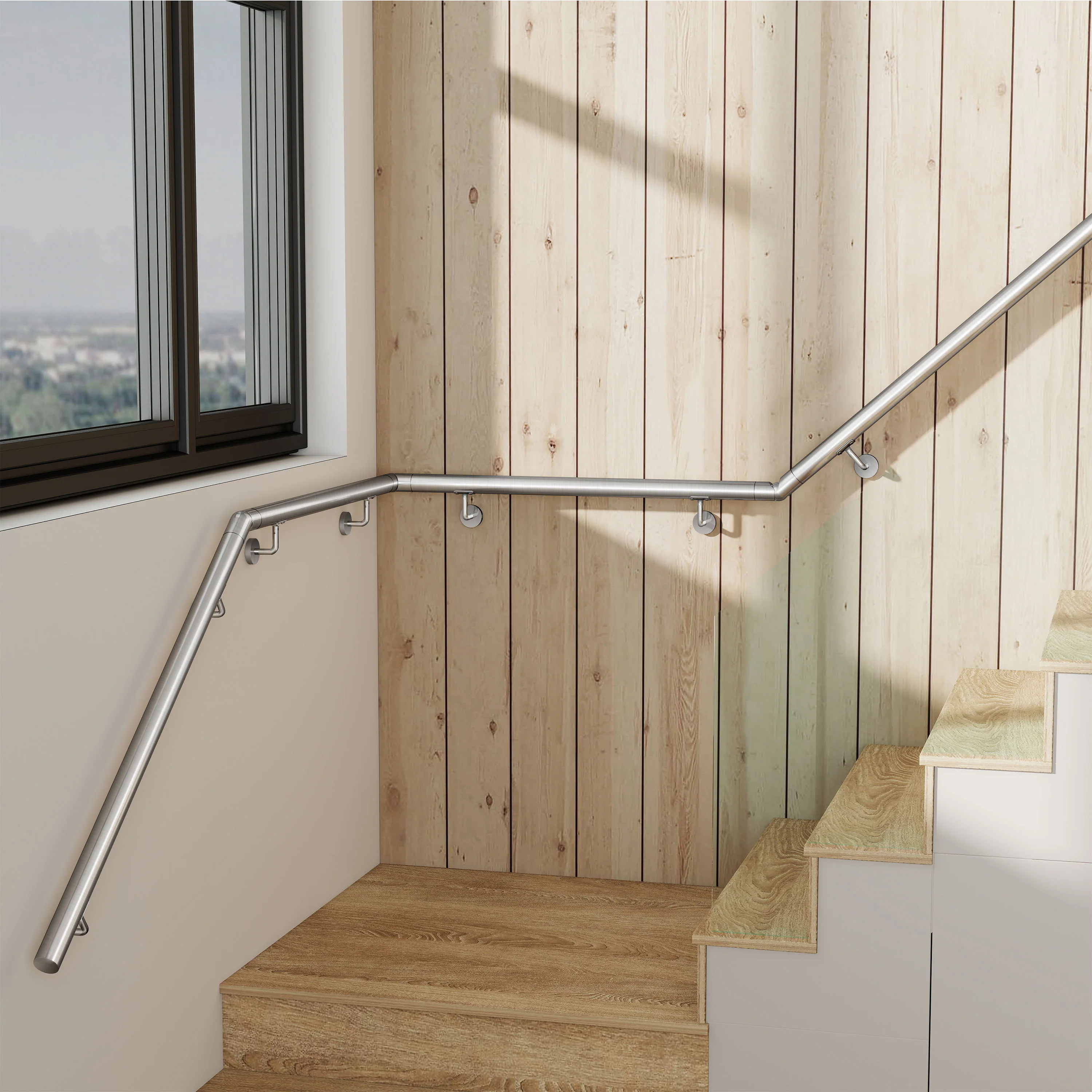 Pasamanos de escalera de acero inoxidable 304 para interior y exterior - 80/100/120/150/180/200 cm - Image 3
