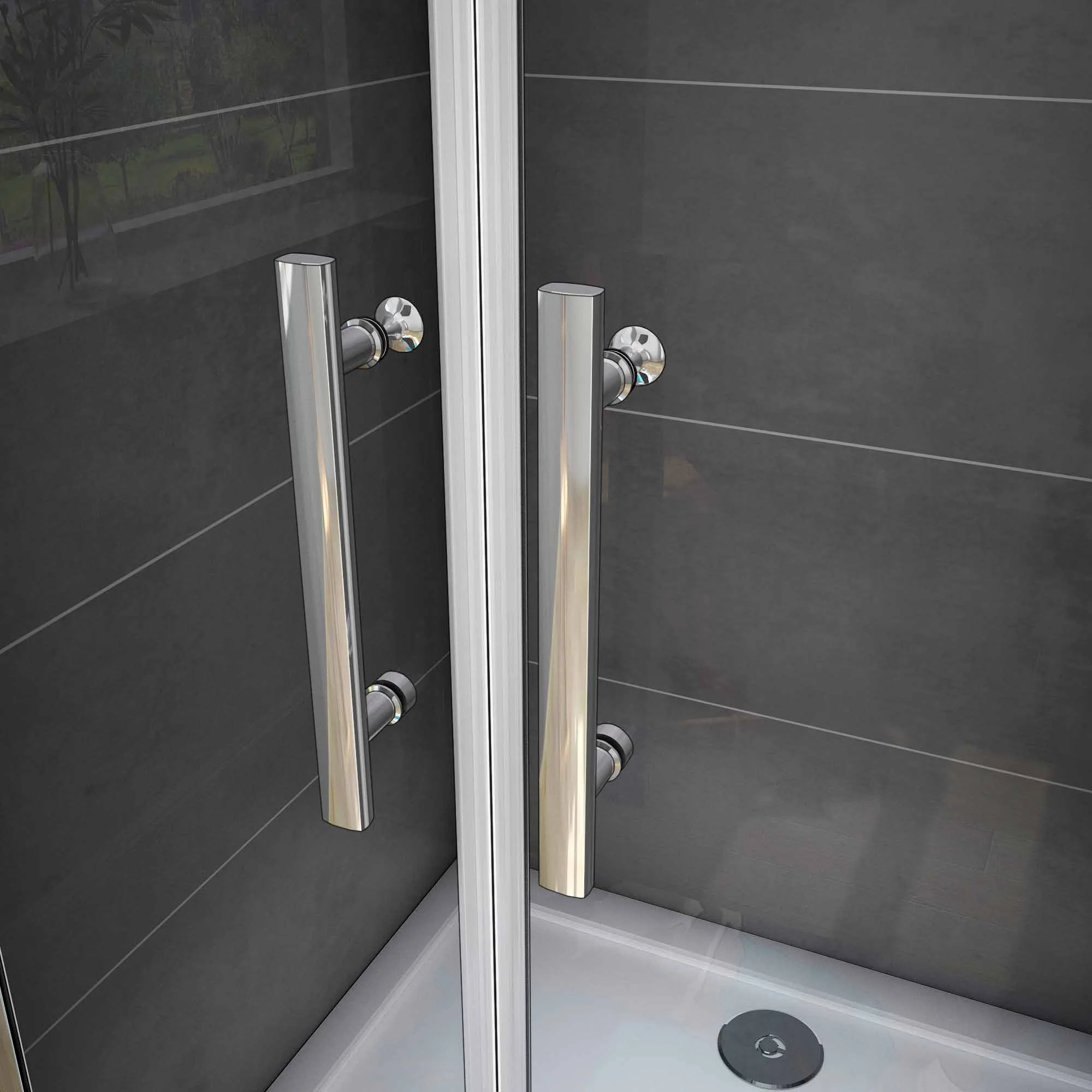 Mampara ducha puerta giratoria 6mm Easyclean vidrio - Image 6