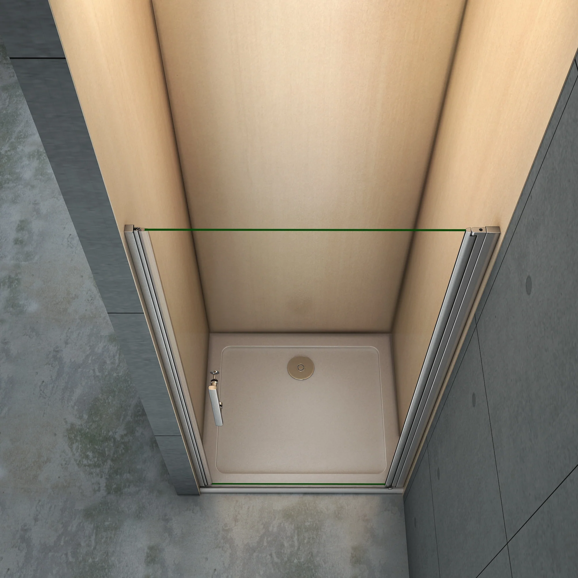 Puerta de ducha Abatible Frontal Cristal 5mm Antical - Image 3